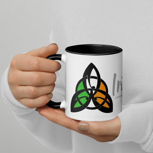 Irish Stuff (Celtic Knot 2): Mug with 'Four Different Colors' Inside