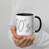 80's: Mug with Color Inside (Free Shipping).