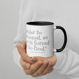 Irish Stuff: "In order to find his equal, an Irishman is forced to talk to God." Mug (Free Shipping).