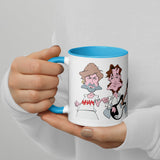 80's: Mug with Color Inside (Free Shipping).