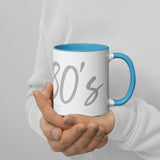 80's: Mug with Color Inside (Free Shipping).