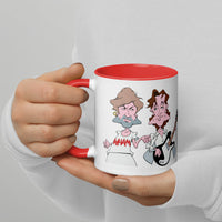 80's: Mug with Color Inside (Free Shipping).