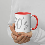 80's: Mug with Color Inside (Free Shipping).