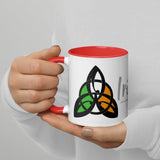Irish Stuff (Celtic Knot 2): Mug with 'Four Different Colors' Inside