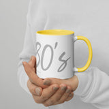 80's: Mug with Color Inside (Free Shipping).